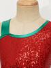 Girls Christmas Shiny Sequin Sleeveless Dress Ballet Dance Leotard Dress Christmas Party Performance Costume