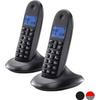 Téléphone Fixe Motorola C1002LB Duo LCD DECT