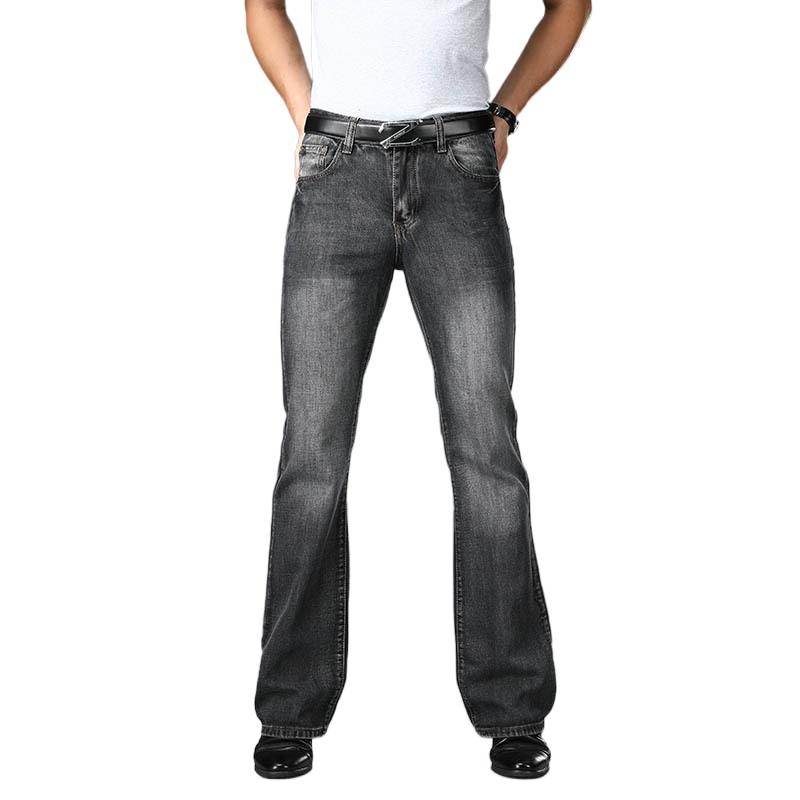 Jeans Men Men's Flared Jeans Large Size Mid-Rise Jeans