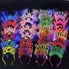 2026 New Year Party Headband Sparkling LED Light Up Headpiece for Christmas New Year's Eve Festive Events Parties Celebration