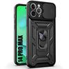 Ultra-Resistant Case for iPhone 14 Pro Max with Stand and Rear Camera Cover Black