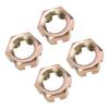 4PCS 20mm Wheel Hub Axle Castellated Nuts Steel Alloy Powerful Performance for 150cc 250cc Quad Dirt Bike ATV