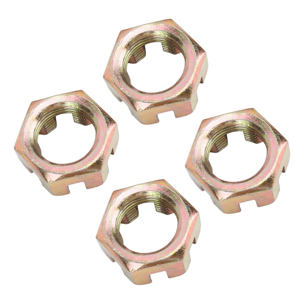 4PCS 20mm Wheel Hub Axle Castellated Nuts Steel Alloy Powerful Performance for 150cc 250cc Quad Dirt Bike ATV