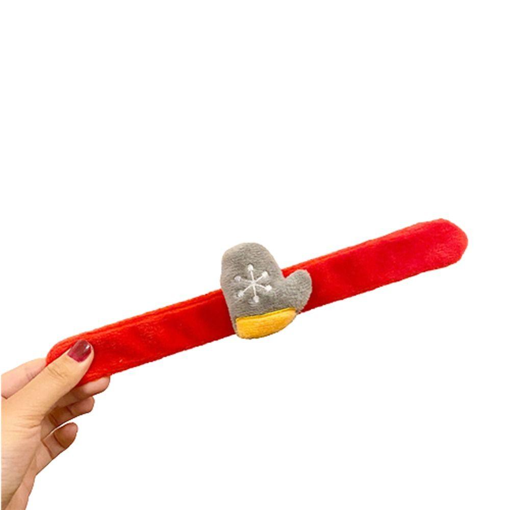 Stuffed Christmas Toy Shake Wristbands Hand Pat Circle Hands Clap Circle Pumpkin Buckle Ring