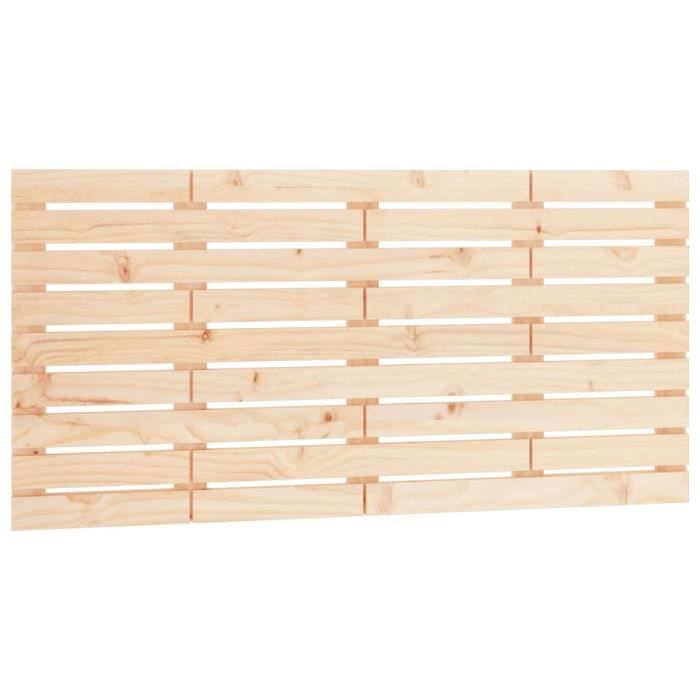 824728 vidaXL Wall-mounted Headboard 126x3x63 Cm Solid Pine Wood