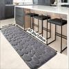 1pc Chic Cobblestone Design Kitchen Mat Soft Washable Anti-Skid Absorbent Home Decor Decor Rug