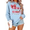 Women's Loose Comfortable Casual Fashionable Character Printing Round Neck Long Sleeved Sweatshirt