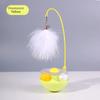 Teasing Cat Toys Self-high Not Fall Down Pet Ball Removable Stick Feather Scratching Ball Mint Pet Supplies Cat Toys Interactive