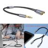 Headphone Splitters Cord Highly Sound Quality Extension Cord 3.5mm Male To 2Ports 3.5mm Female Headsets Splitters