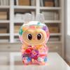Acrylic Creative Quicksand Ornaments Noctilucent Bubble Bead Labubu Explosive Flash Sand Bottle Keychain Pendant Diy Accessories