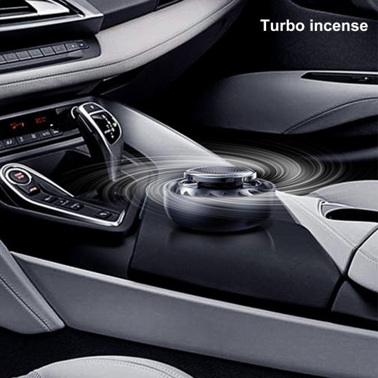 Car Accessories Air Freshener Solid Solar Power Spin Fan Car Accessories Aromatherapy Fragrance Diffuser Ornament