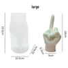 Handmade Silicone Middle Finger Mold for Creative Plaster and Cake Decorations
