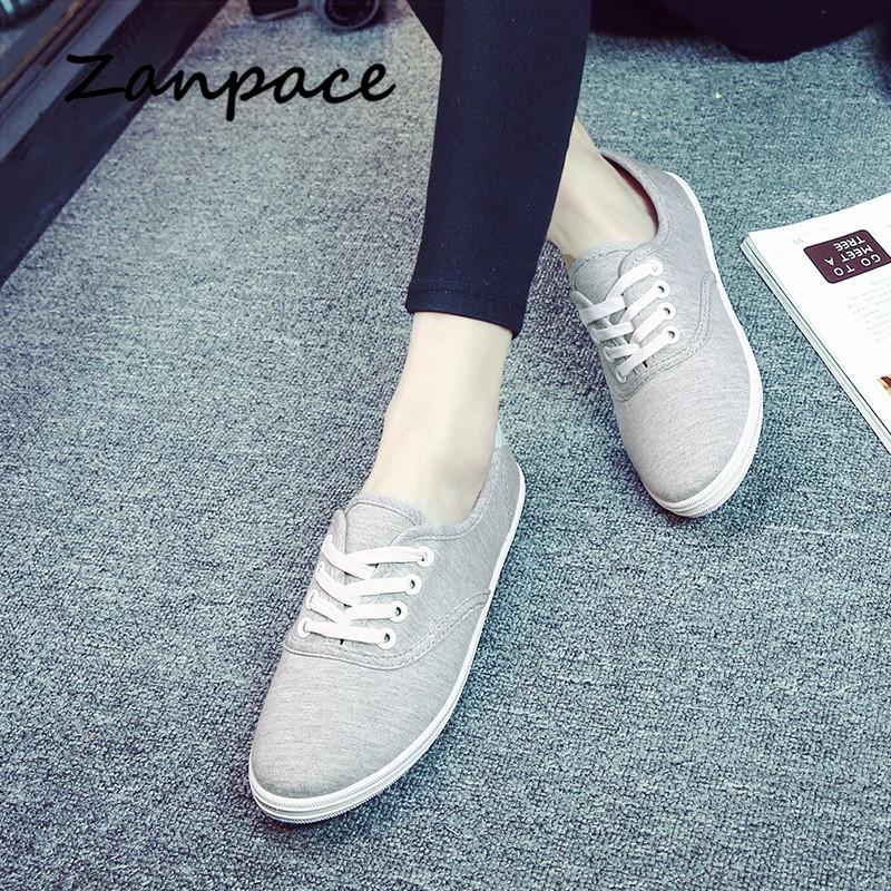 Fashion 2024 Lace-Up Shoes Woman Large Size 42 Canvas Casual Off White Shoes Breathable Wear Resistant Slip Platform Vulcanize Shoes