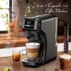 6in1 Capsule Coffee Machine Hot/Cold Multiple Espresso Cafetera Cappuccino Coffee Maker Dolce Gusto Nespresso Powder H1B