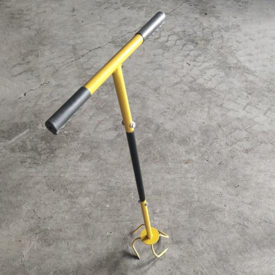 Garden Twist Tiller Manual Hand Tiller with Removable Big Claw Heavy Duty Claw Soil Cultivator with T Handle for Soil Loosening Aerating