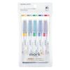 KOKUYO Highlighter Pen 2 Tone Color Marker Marktas 5 Color Set PM-MT100-5S2