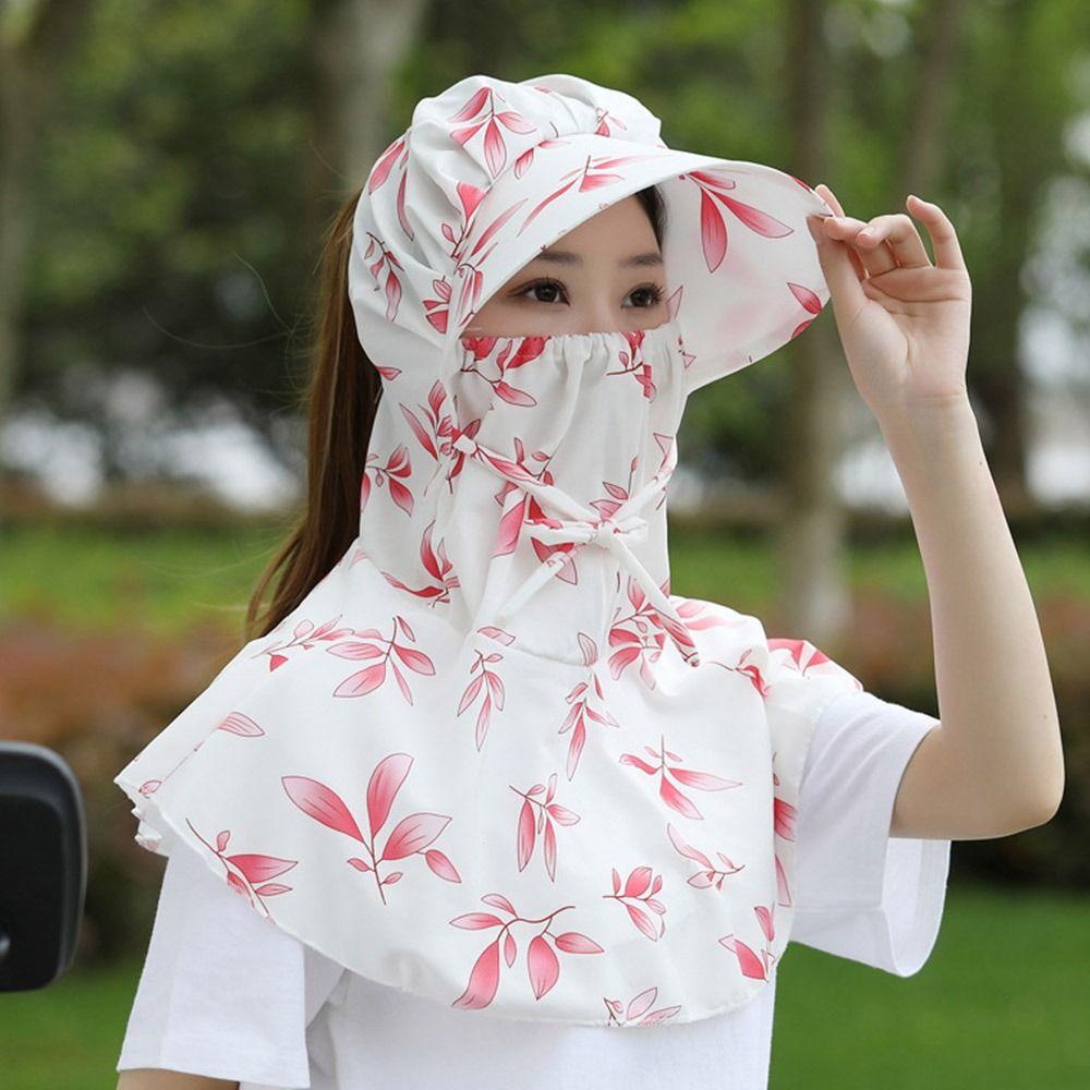 Full Face Neck Protection Sunscreen Cap Dust-proof Outdoor Sun Hat Outdoors Tea Picking Cap Summer