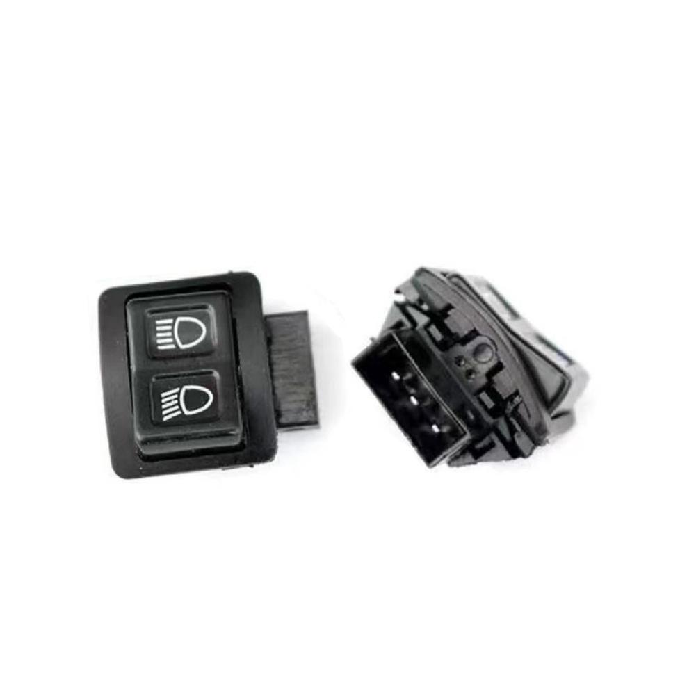 6Pcs Motorcycle Head Light Horn Dimmer Turn Starter Single Headlight Switch Button For Honda Suzuki ATV Moped Scooter