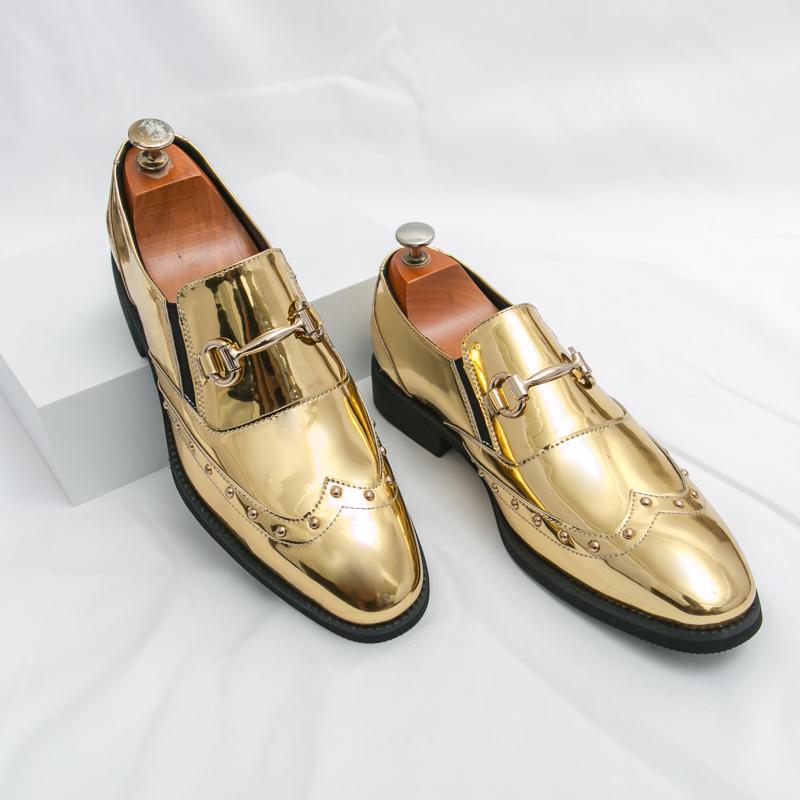 Fashion Street Trendy Leather Casual Shoes Fashionable and Comfortable Hairstylist Leather Shoes Quality Business Men's Casual Loafers