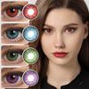 (0.00~-8.00) Prescription Colored Contact Lenses Soft Contact Lens With Grade Yearly Color Lenses With Correction Cosplay Lenses