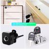 Fingerprint Cabinet Lock Keyless Biometric Cabinet Drawer Lock Sturdy Construction Rechargeable Smart Biometric Cabinet Lock