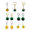 1Pair Anime Dragon Ball Z Earrings Takerlama Super Vegetto Potara Garnish Black Son Goku Zamasu Adornment for Women Men Jewelry