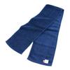 Imabari Certified Organic Scarf Sports Ideal for Outdoor Mountain and 15cm X 110cm Towel, Towel, Activities, Climbing, Swimwear, (Navy)