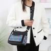 Fashion New Middle-aged Mother Bag Large-capacity Printed Multi-layer Shoulder Bag Lightweight Casual Joker Lady Crossbody Bag