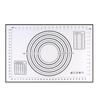 Silicone Baking Mat Non-Stick Pastry Dough Rolling Mat with Measurement Marks Heat-Resistant Cookies Fondant Making Mat Thick Baking Pad