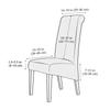 1PC Stretch Dining Chair Cover PU Leather Waterproof Chair Slipcovers Long Back Solid Color Seat Covers Banquet El Decor