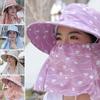 Women Outdoor Summer Sun Hat UV Protection Hats Visor Caps Protective Cover
