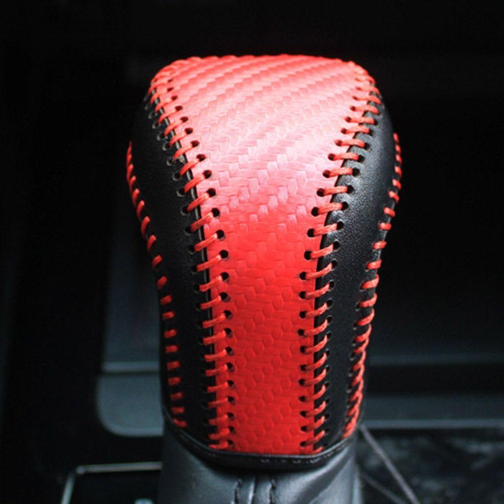 Wear-resistant Shift Knob Cover Leather Car Interior Accessories Car Shift Handle Cover for Car