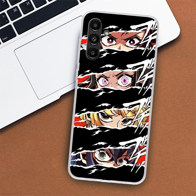 Anime Comic Manga Eyes Phone Case For Samsung Galaxy A55 A54 A53 A52 A15 A14 A13 A12 A35 A34 A33 A32 A25 A24 A23 A22 A04S A03S A