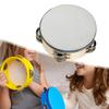 Adult Tambourine, Metal Jingles, Hand Wooden Musical Percussion Instrument,