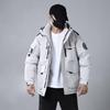 Men's Winter Multi-pocket Hooded Cotton Jacket - Trendy Mid-length Thick Windbreaker Fleece-lined Coat.