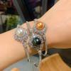Douyin Australian Fritillary Pearl Treasure Set Ring Bracelet Necklace Bracelet Women'S