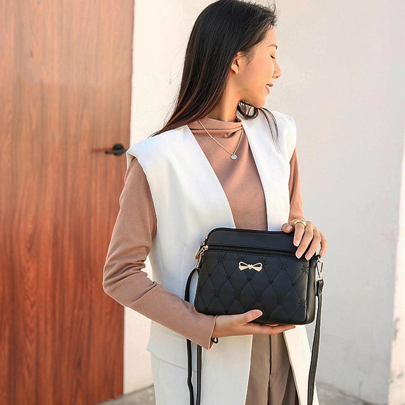 Yogodlns New Arrival Shoulder Bags for Women Embroidery Heart Crossbody Purse Female Leather Handbag