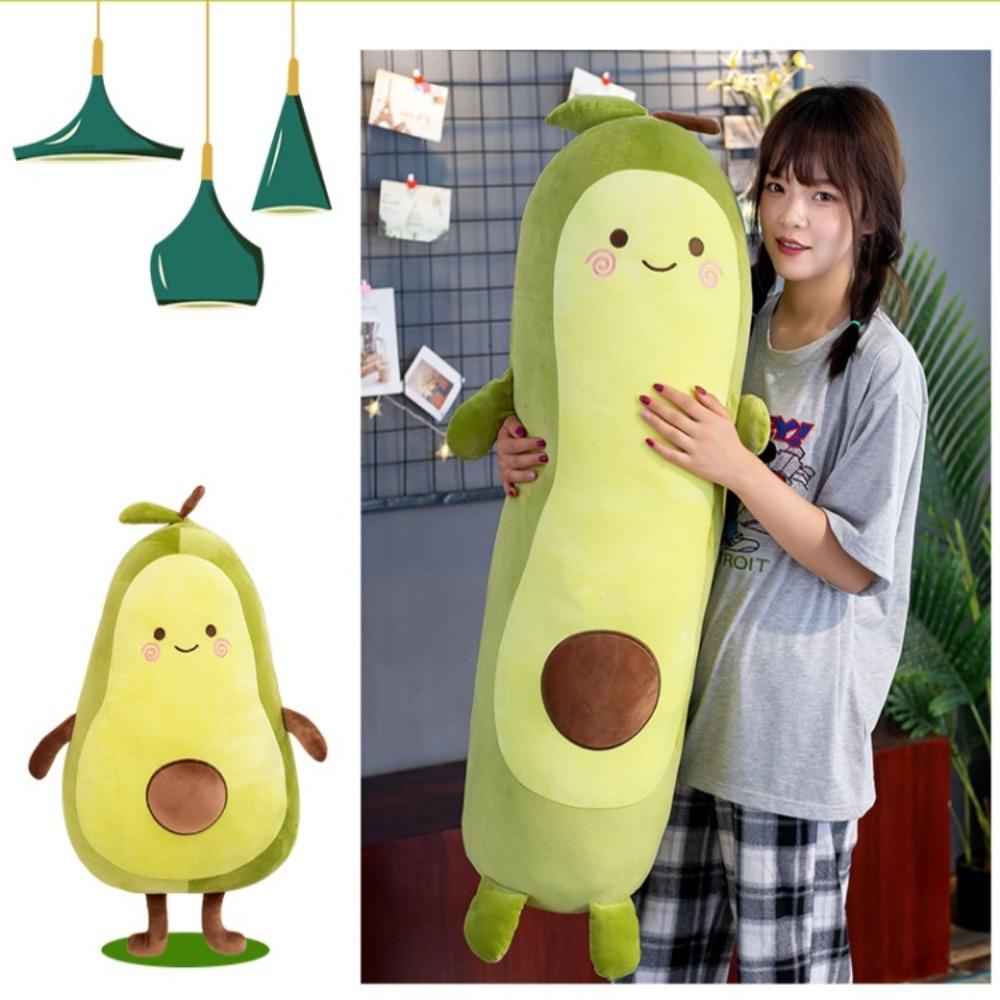 35/50/65cm Green Giant Toy Avocado Sleeping Pillow Gift Stuffed Fruit Avocado Doll Room Decor