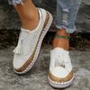 Fashion Tassels Loafers for Women Spring Lightweight Slip On Lazy Casual Shoes Woman Comfortable Flat Walking Shoes