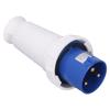3 Pin Industrial Plug IP67 Waterproof Electrical Power Connector PP Shell 220?250V 63A
