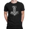 THORS HAMMER Mens Viking T-Shirt Mjolnir II Symbol God Thunder Thor