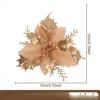 Christmas Simulation Gold Powder Flower Christmas Tree Pendant Diy Garland Gold and Silver Fake Flower Decoration Accessories