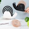 1Pc Snails Mosquito Coil Holder With Tray Nordic Style Spiral Summer Day Plastic Mosquito Repellent Incenses Rack Plate Home Dec