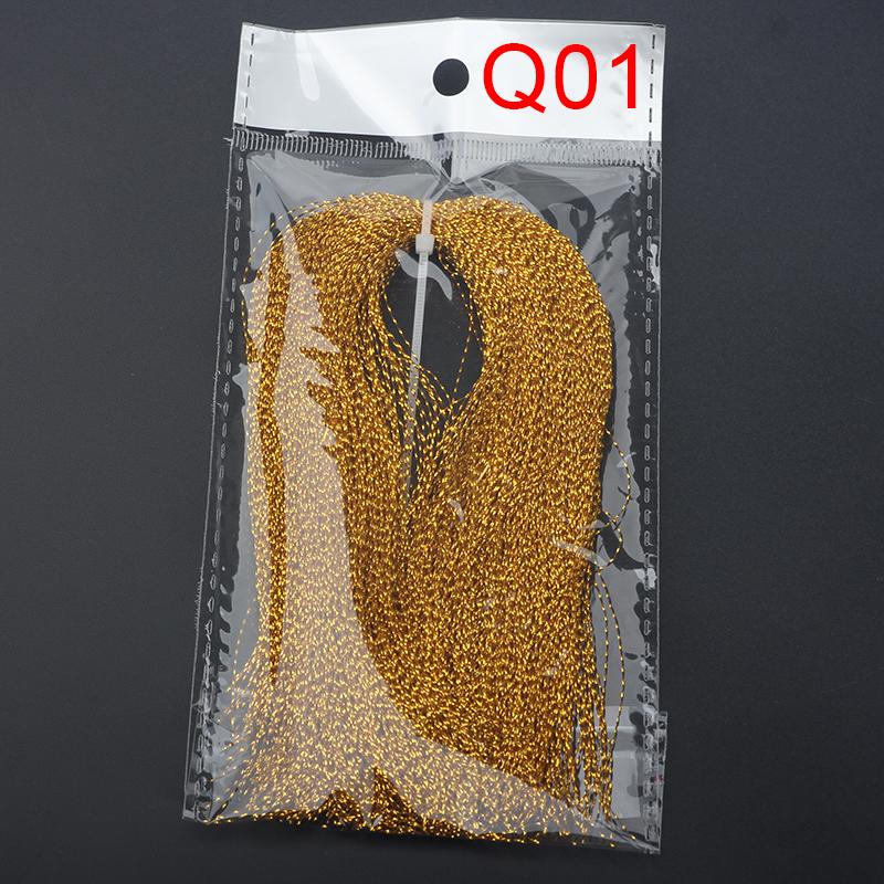 3Bundles 5g Flashabou Holographic Tinsel Fly Fishing Tying Crystal Flash String Jig Hook Lure Making Fishing Material