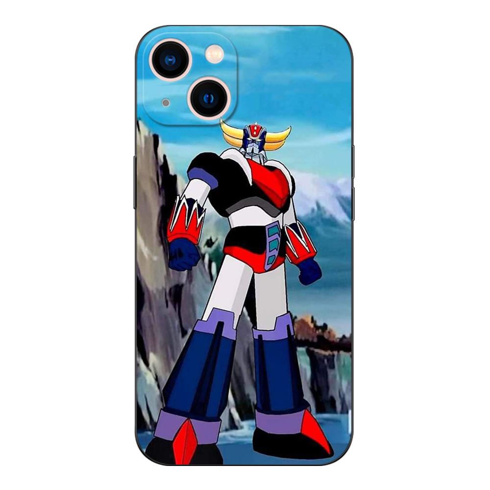 Black Tpu Case For Samsung Galaxy S22 S20 S21 FE PLUS ultra+S10 E Lite Back Cover UFO Robot Grendizer