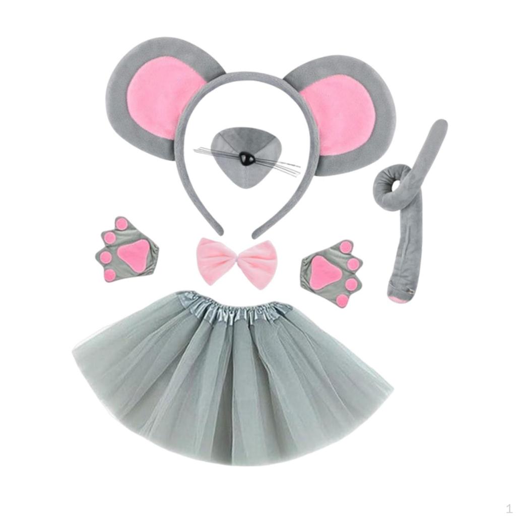 Cute Mouses Ears Headband Children Headdress for Halloween Party Prop Birthday