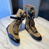 Light Luxury Boxing Boots~ Strap Side Zipper Martin Boots New Belt Buckle Short Boots Martin Boots Flat-bottomed Fashion Boots