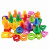 10/20Pcs Set Screw Building Blocks Creative Mosaic Puzzle Toys For Children Plastic Insert Blocks Nut Shape Boys Educational Toy