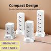 Surge Protector Multiple Ports Automatic Overloaded Switch Socket Board Household Power Expansion Tower Socket