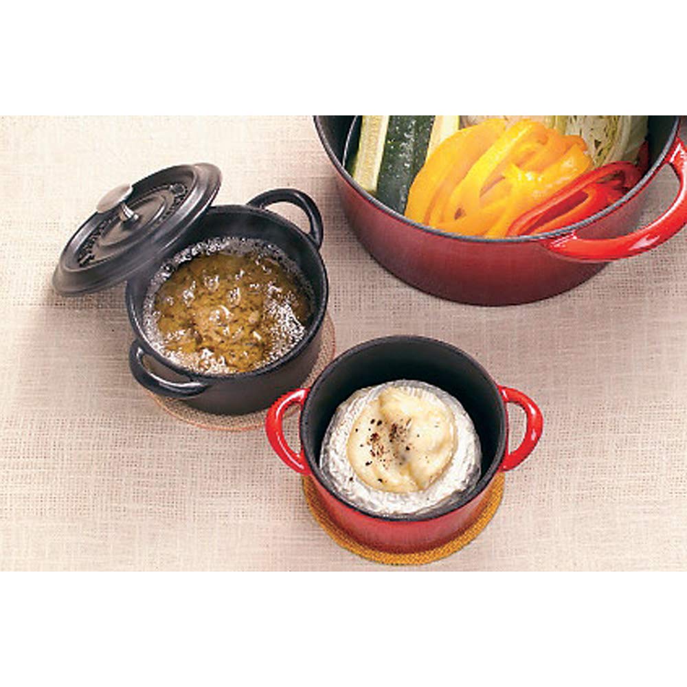 Ishigaki Sangyo Bon Bonnet Majolica Cast ABVB801 Cocotte, 9cm, Green, Iron, China,